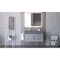 Castello Usa Amazon 36" Wall Mounted  Gray Vanity With Gray Top And Brushed Nickel Handles CB-MC-36G-BN-2056L-GR - alternate 8
